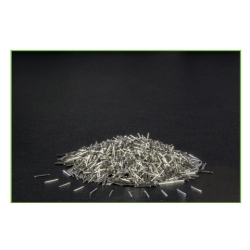 Filamenti in acciaio inox per la miscelazione dei capillari in vetro diam.mm 0,8x lunghezza mm 11 cf.1000 pz.